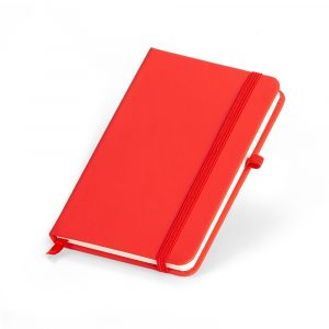 Caderno Couro Sintético Preto, post it Brinde personalizado